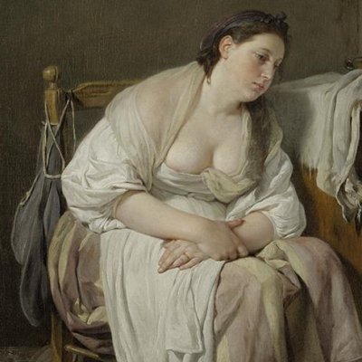 La paresseuse italienne - Greuze