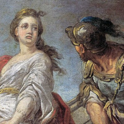 Mlle Clairon en Médée (esquisse de Pau) - Carle Vanloo