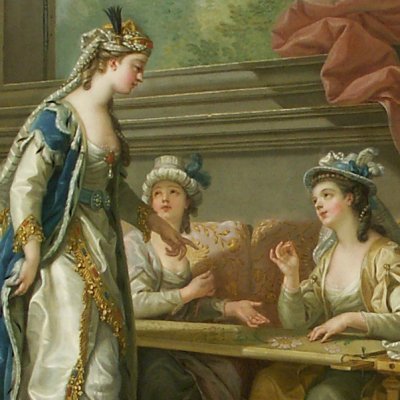 Sultane donnant ses ordres à ses odalisques - Charles Amédée Vanloo