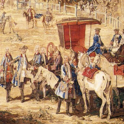 Rendez-vous au puys du roi (tenture des chasses de Louis XV) - J.-B. Oudry