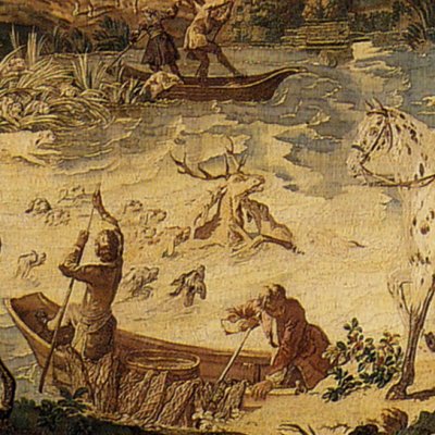 La Mort du cerf (tenture des chasses de Louis XV) - J.-B. Oudry