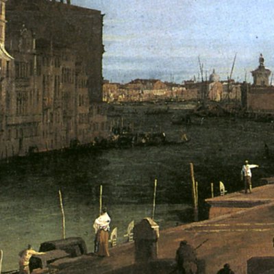 Le Grand Canal de Santa Maria della Carità au Bacino di S. Marco - Canaletto