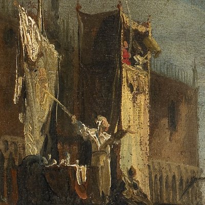 Spectacle de marionnettes sur la Piazetta - Canaletto