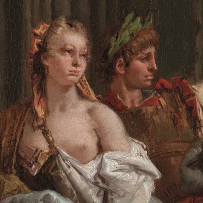 Alexandre et Campaspe dans l’atelier d’Apelle (version du Getty) - Tiepolo