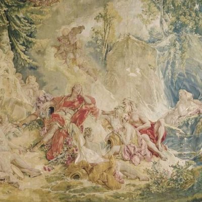Renaud endormi (Manufacture de Beauvais) - Boucher