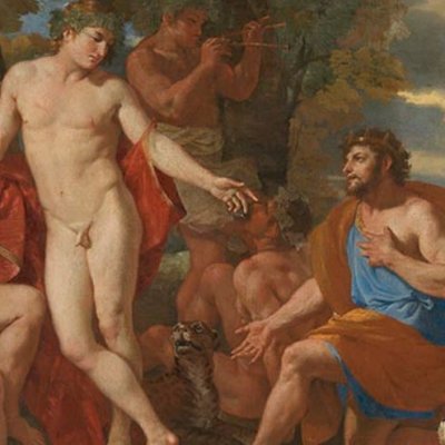 Midas et Bacchus - Poussin