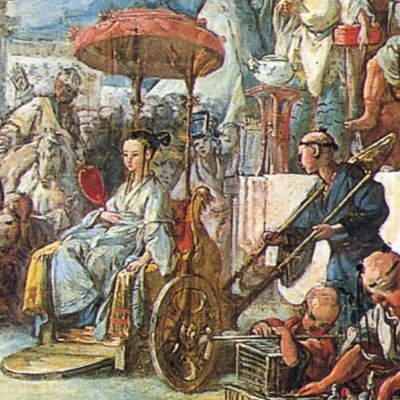 La foire chinoise (esquisses pour la Tenture chinoise) - Boucher