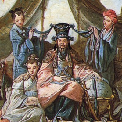 L’audience de l’empereur chinois (esquisses pour la Tenture chinoise) - Boucher