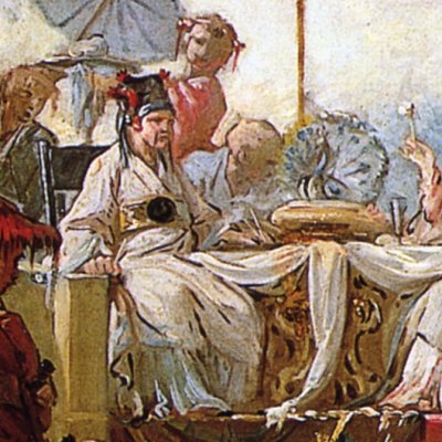 Le banquet de l’empereur de la Chine (esq. pour la Tenture chinoise) - Boucher