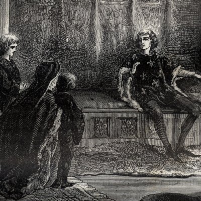 La Duchesse d’Orléans demande justice à Charles VI (H. Martin, Histoire de France, 1886) - Neuville