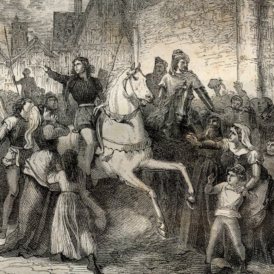 Le départ de Jeanne d’Arc (H. Martin, Histoire de France, 1886) - Bayard