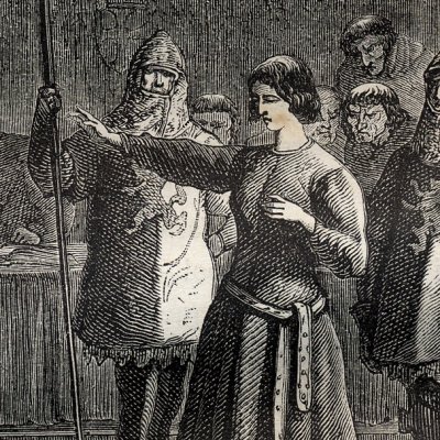 Jeanne d’Arc devant le tribunal (H. Martin, Hist. de France, 1886) - Neuville