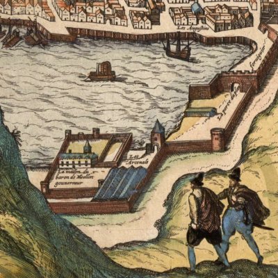 Panorama de Marseille, fin du XVIe siècle