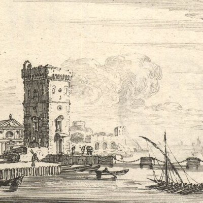La Tour & le Port de Marseille (Les Monuments de Marseille) - Mariette d'après I. Silvestre
