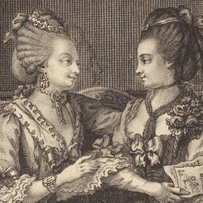 Les confidences (Hist. des mœurs & du cost.) - Lingée d’après Freudeberg