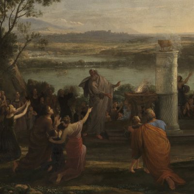 Paysage avec l’adoration du veau d’or - Le Lorrain