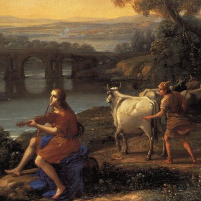 Paysage avec Apollon et Mercure - Le Lorrain