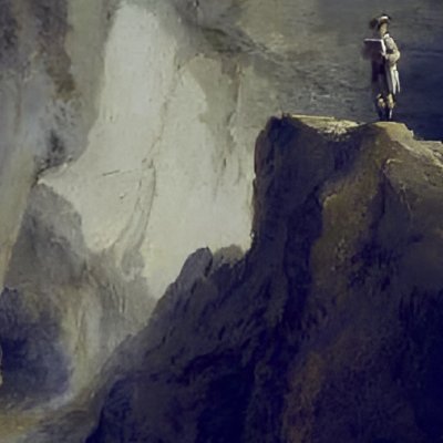 Intérieur de la grotte aux ours près de Welschenrohr - Caspar Wolf