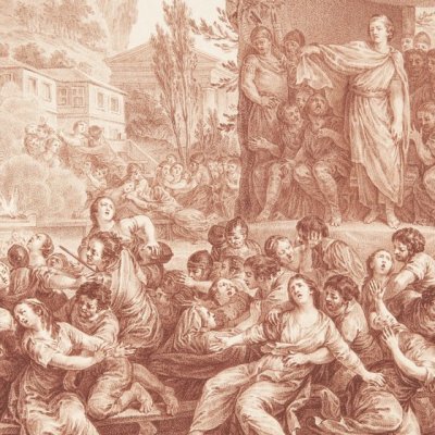 L’enlèvement des Sabines - Lingée d’après Cochin