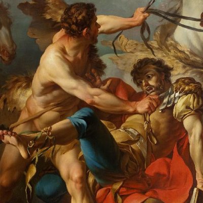 Diomède tué par Hercule est dévoré par ses propres chevaux - Jean-Baptiste Marie Pierre