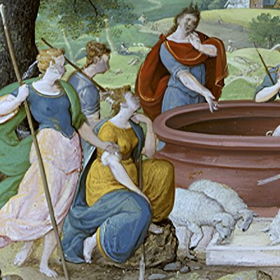 Moïse et les filles de Jethro - Hans Bol