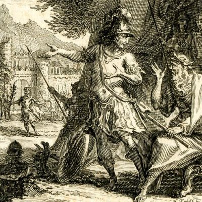 Mentor conclut la paix avec les Manduriens (Télémaque, 1755, livre IX) - Fokke 
