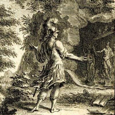 Philoclès exilé est découvert dans sa solitude (Télémaque, 1755, livre XI) - Fokke 
