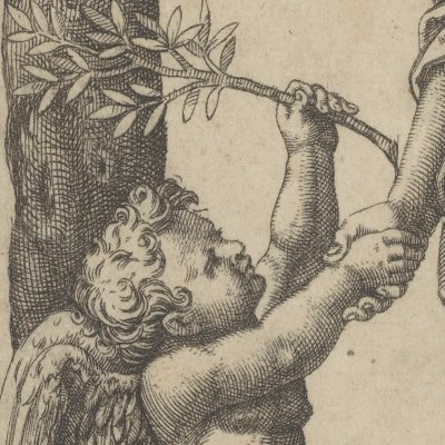 La réconciliation de Vénus et d’Amour, ou la Paix - Marcantonio Raimondi