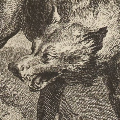 Le loup et l’agneau (La Fontaine, Desaint & Saillant 1755) - Oudry