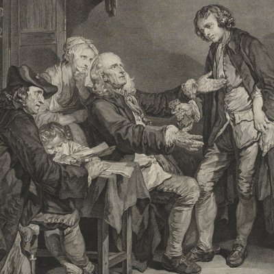 L’accordée de village - Flipart d’après Greuze