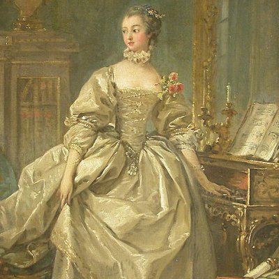 Portrait en pied de la marquise de Pompadour (version du Louvre) - Boucher