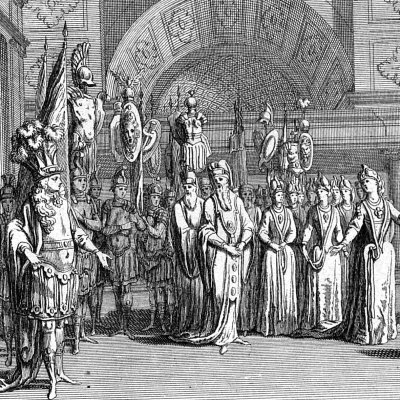 Acte I, Eglé au temple de Minerve (Lully/Quinault, Thésée, 1711) - Gillot