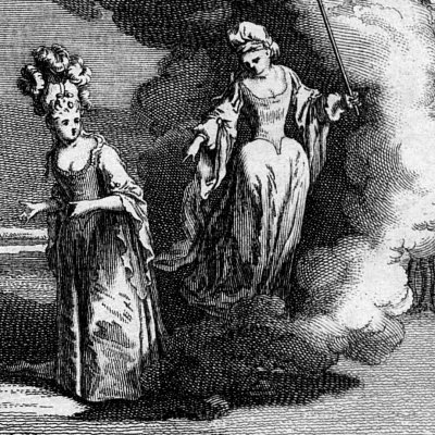 Acte IV, Médée suscite Thésée endormi (Lully/Quinault, Thésée, 1711) - Gillot