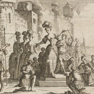 Acte III, Médor acclamé roi par les sujets d’Ang. (Lully/Quinault, Roland, 1709)