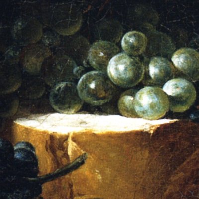 Nature morte au livre, au pain et au raisin - Bachelier