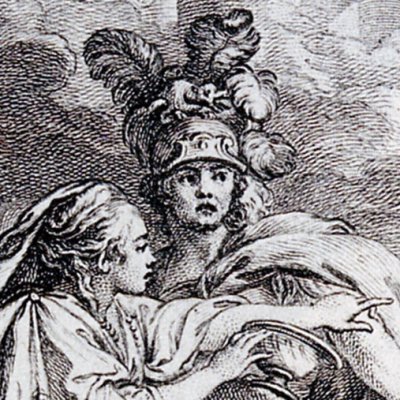 Frontispice pour Rodogune - Mme de Pompadour et Cochin