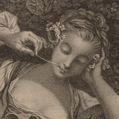Le sommeil interrompu - Dauphin de Beauvais d’après Boucher