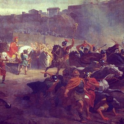 Bélisaire chassant les Goths d’Orvieto (sipario) - Fracassini