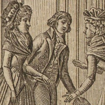 Léonore & Sainville chez la famille de Blamont (Aline&Valcour, 1795, t1 II p307)
