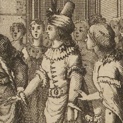 Zamé reçoit Sainville et ses officiers (Aline&Valcour, 1795, t2, III face p224)