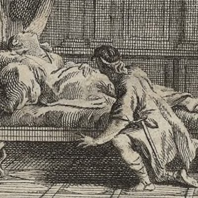 La belle au bois dormant (Histoires ou contes du temps passé, La Haye, 1742) - Fokke d'après de Sève