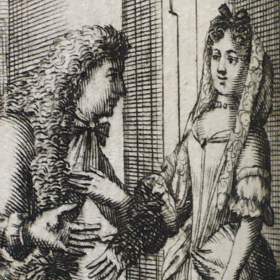 [Sganarelle ou] Le Cocu imaginaire, frontispice (Molière, I, 1682) - Brissart