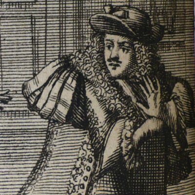 Le Misanthrope, frontispice (Molière, III, 1682) - Brissart