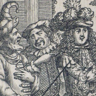 Les Amants magnifiques, frontispice (Molière, VII, 1682) - Brissart