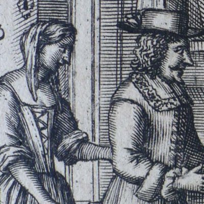 Les Femmes savantes, frontispice (Molière, VI, 1682) - Brissart