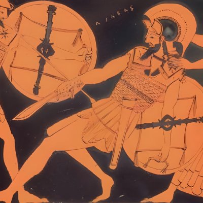 Diomède blesse Énée et Aphrodite (vase de Boston) - le peintre de Tyszkiewicz