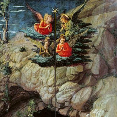 L’adoration des Mages (Triptyque des Offices) - Mantegna