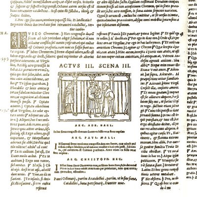 L’Andrienne, acte III, scène 3 (Térence, Comédies, 1545)