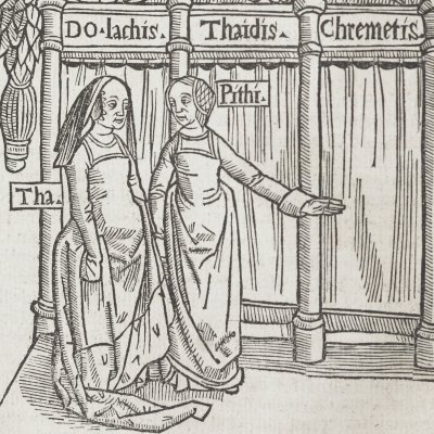 L’Eunuque, acte V, scène 1 (Térence, Comédies, Trechsel, 1493)
