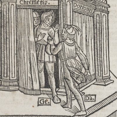 Phormion, acte I, scène 2 (Térence, Comédies, Trechsel, 1493)